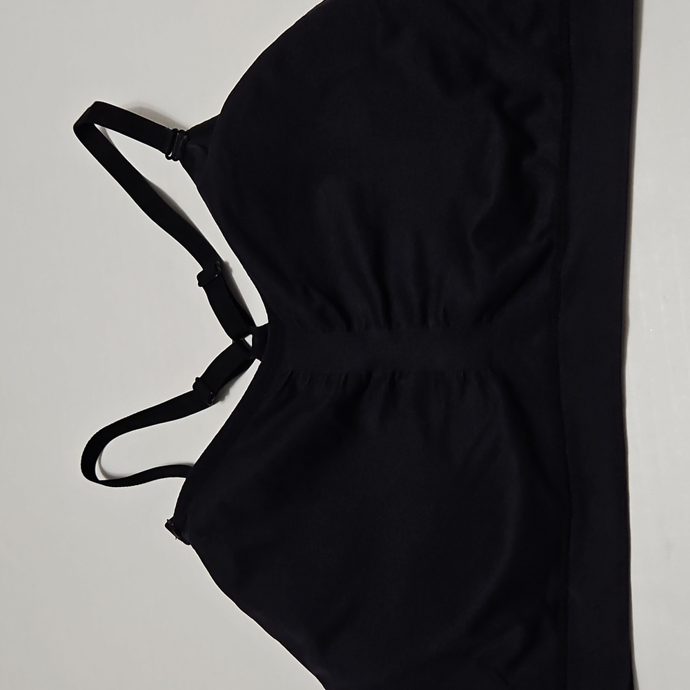 Women's Ryka Black Strappy Bralette W/Removable Pads Size XL - Picture 5 of 8